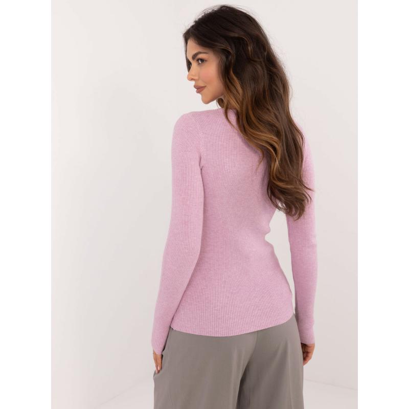 Fuchsiový oversize svetr s příměsí viskózy