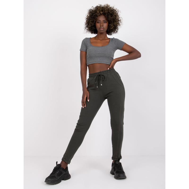 Sötét khaki Nyitható nadrág