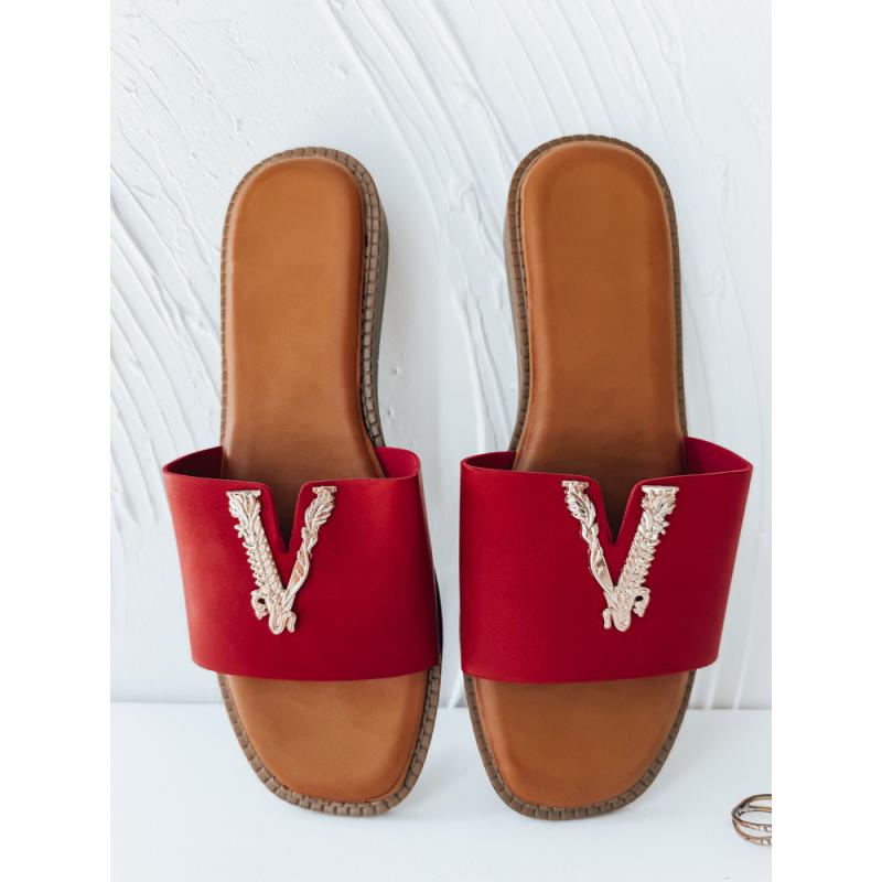 Dámske šľapky SOLVINA červené