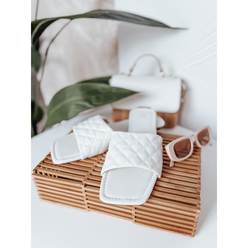 Dámske šľapky SATELIVA biele