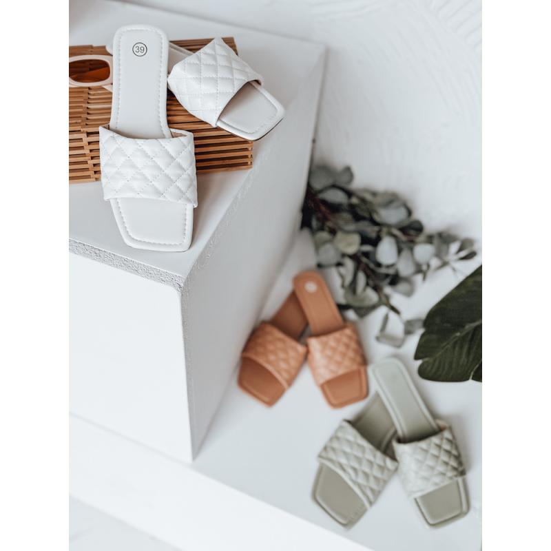 Dámske šľapky SATELIVA biele