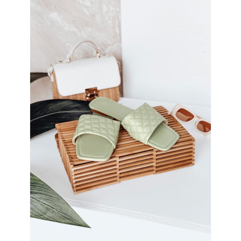 Dámske šľapky SATELIVA zelené