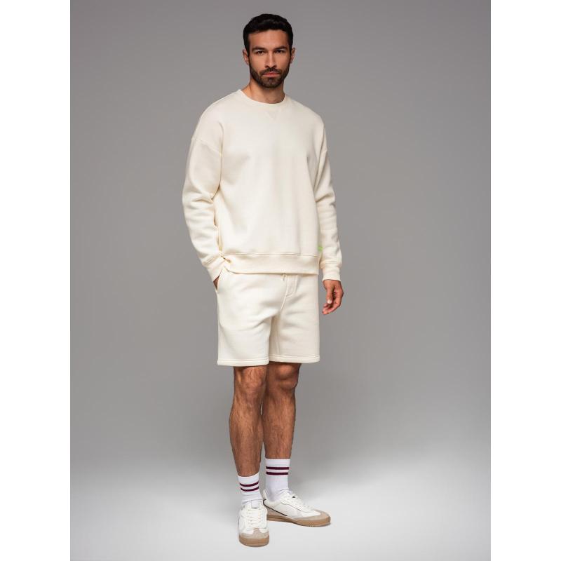 UNISEX mikina + šortky – krémová V2 Z108