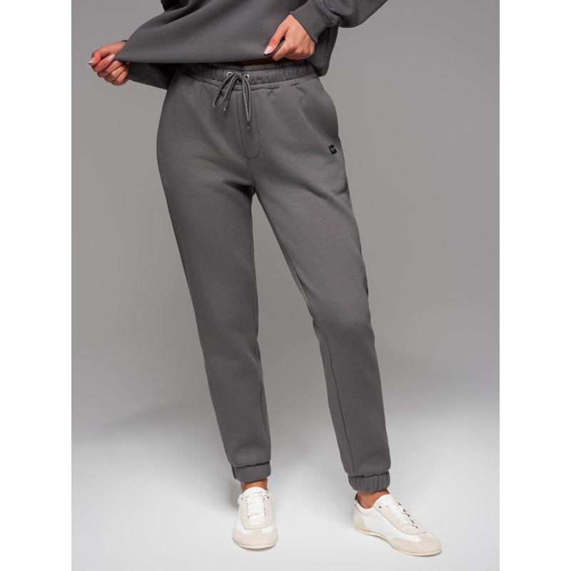 UNISEX souprava tepláková souprava ve stylu athleisure s kalhotami a mikinou - šedá V18 Z109