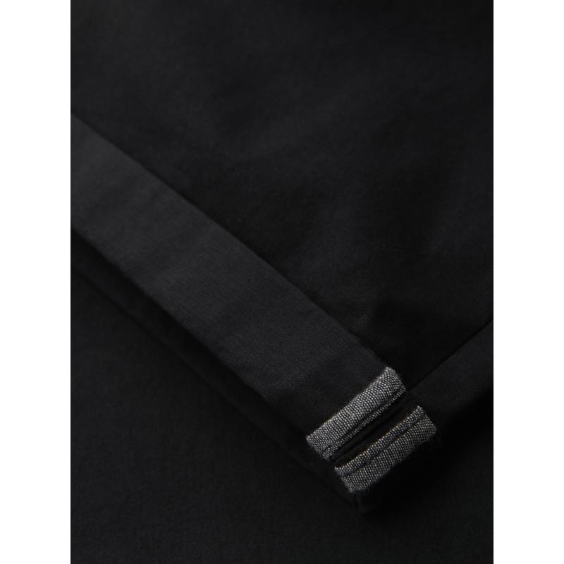 Klasszikus férfi chino rövidnadrág nyitott szárral - fekete V9 OM-SRCS-0197 OM-SRCS-0197