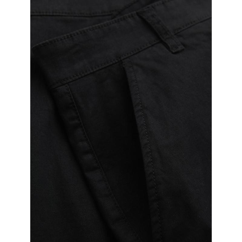 Klasszikus férfi chino rövidnadrág nyitott szárral - fekete V9 OM-SRCS-0197 OM-SRCS-0197