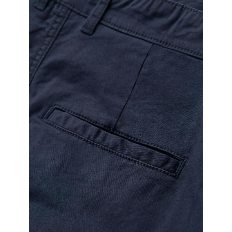 Klasické pánské chino kraťasy s ohrnutou nohavicí - tmavě modré V10 OM-SRCS-0197