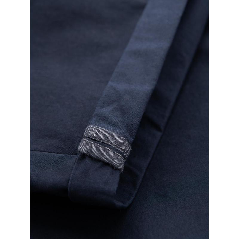 Klasické pánské chino kraťasy s ohrnutou nohavicí - tmavě modré V10 OM-SRCS-0197