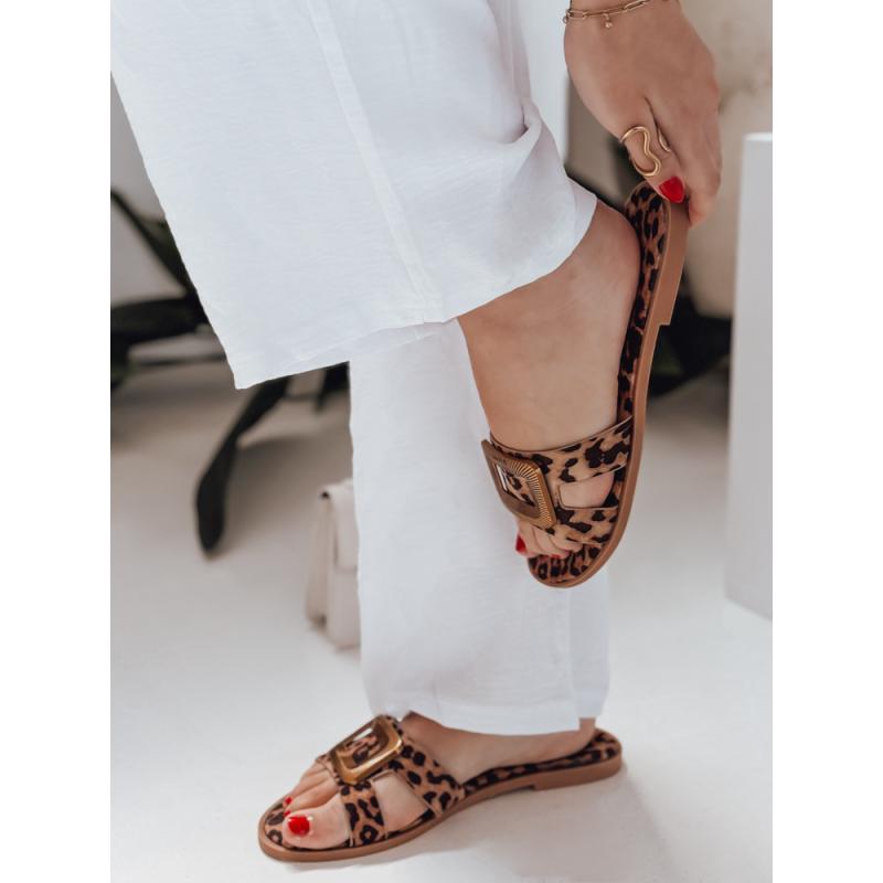Dámské pantofle GLAMSTEP s leopardím vzorem