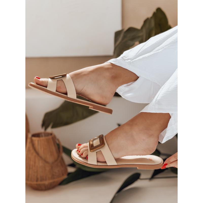 Dámské žabky GLAMSTEP  béžové