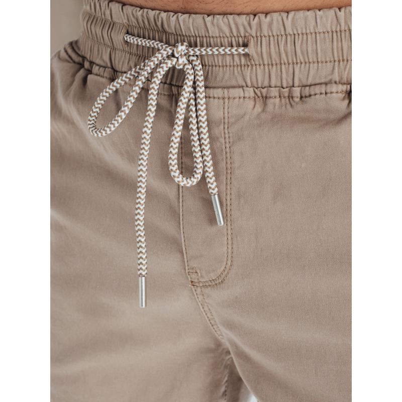 Pánské džínové šortky béžové