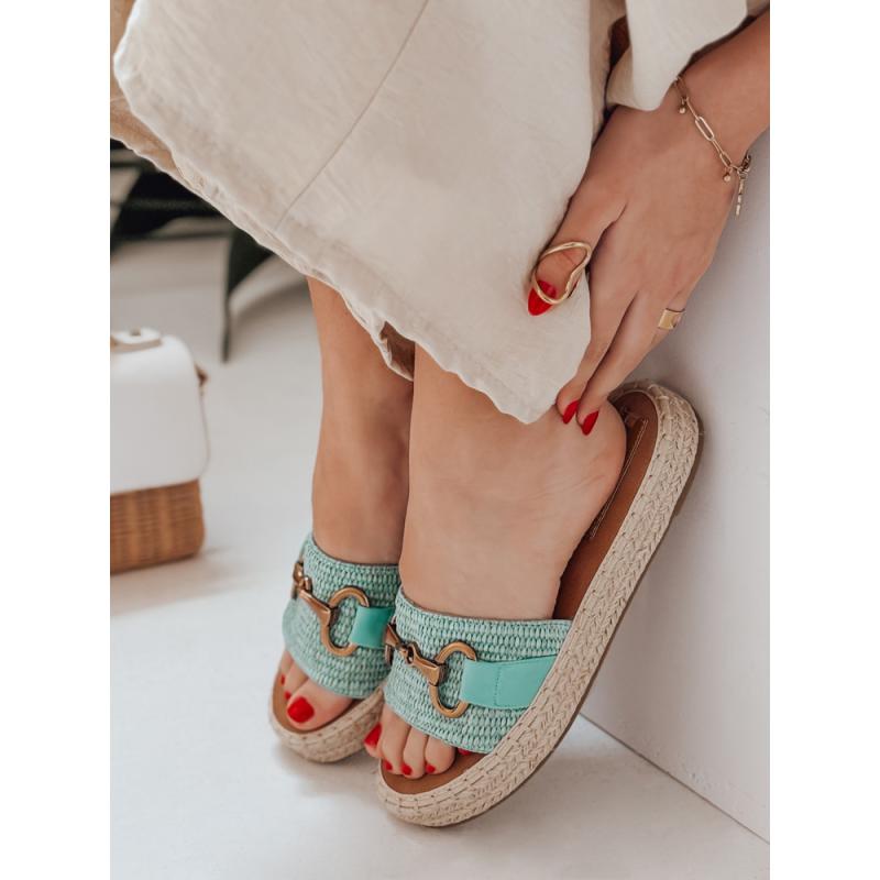 Dámské žabky MISSWAVE  zelené