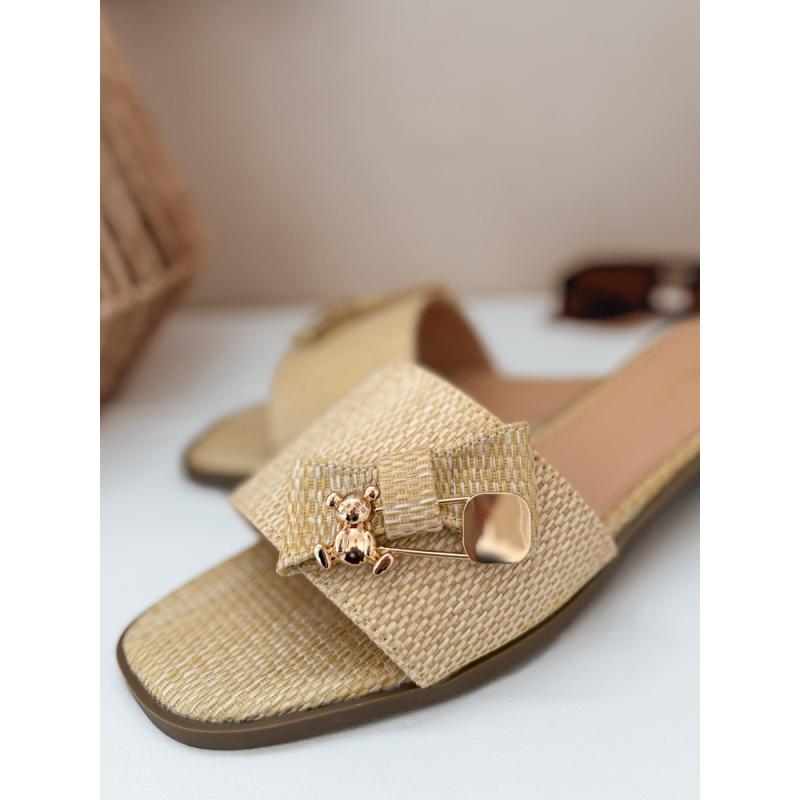 TEDDYLUXE női papucs, bézs