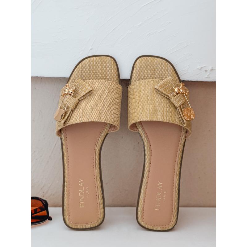 TEDDYLUXE női papucs, bézs