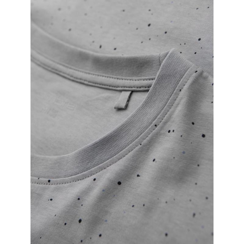 Férfi pamut póló kerek nyakkivágással - világosszürke V8 OM-TSFP-0186