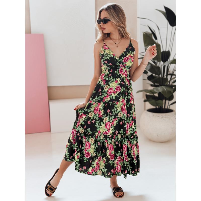 Maxi šaty MISSBLOSSY v černé barvě