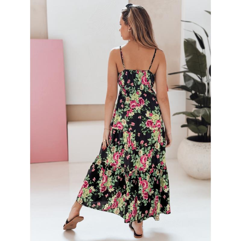 Maxi šaty MISSBLOSSY v černé barvě