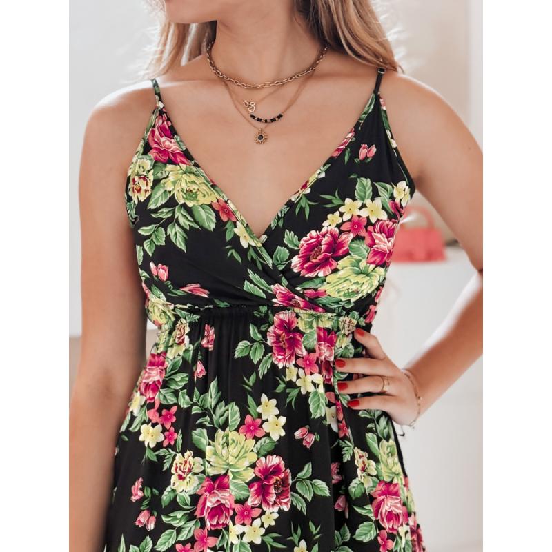 Maxi šaty MISSBLOSSY v černé barvě