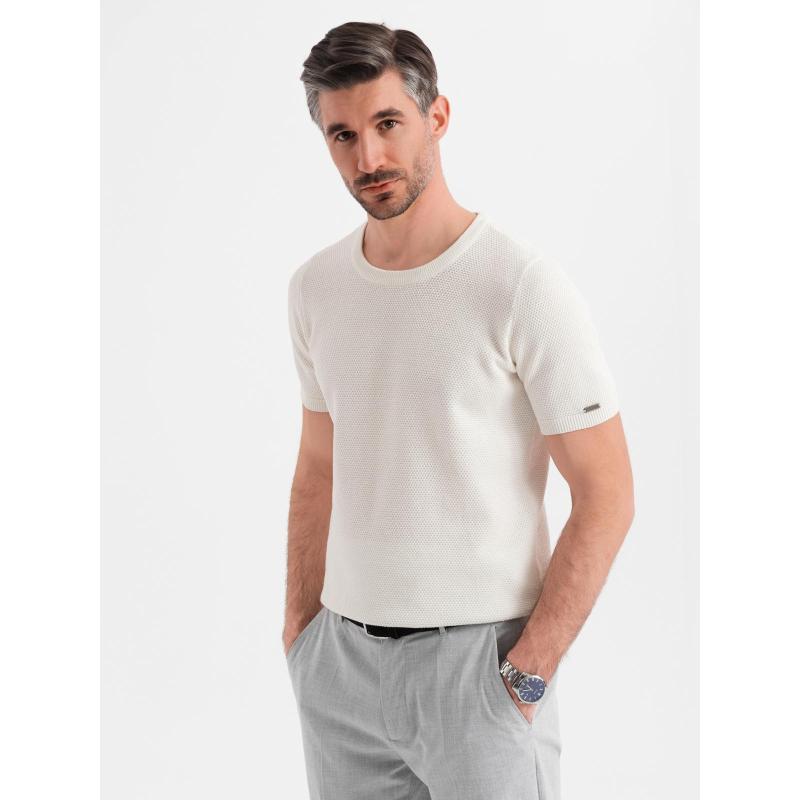 Pánská prošívaná bunda s leskem a stojáčkem – černá V1 OM-JALP-0218