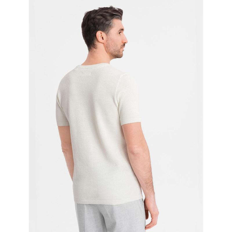 Pánská prošívaná bunda s leskem a stojáčkem – černá V1 OM-JALP-0218