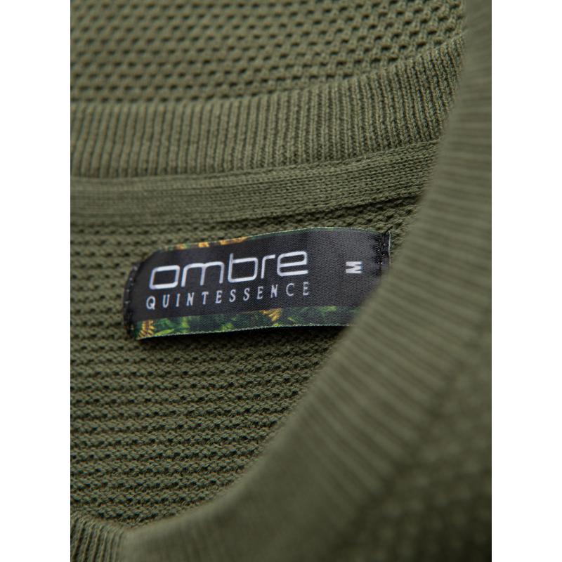 Pánská prošívaná bunda s leskem a stojáčkem – světle šedá V5 OM-JALP-0218