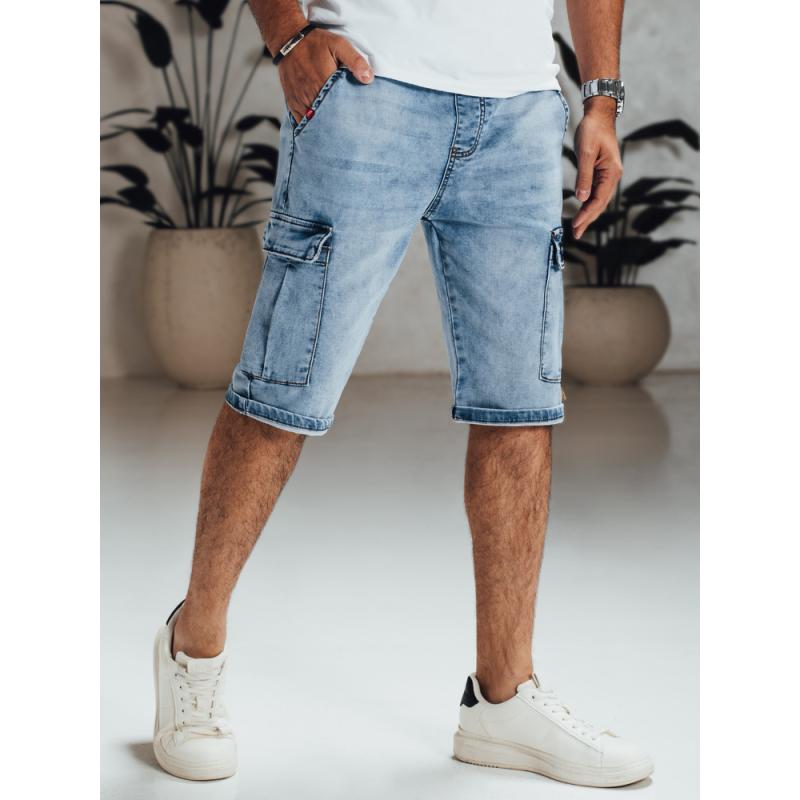 Pánské modré džínové šortky