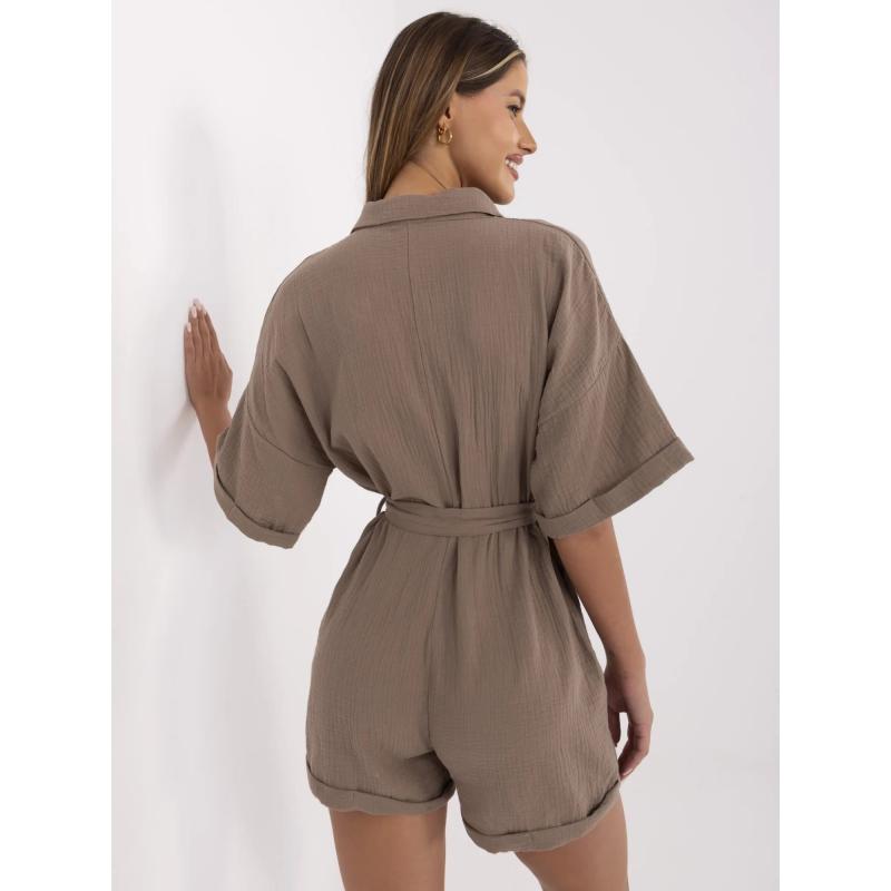Nyári muszlin overall, barna