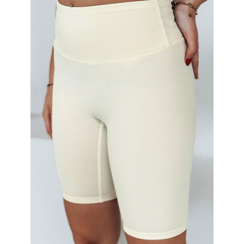 Női rövidnadrág LOVIFIT krém színű