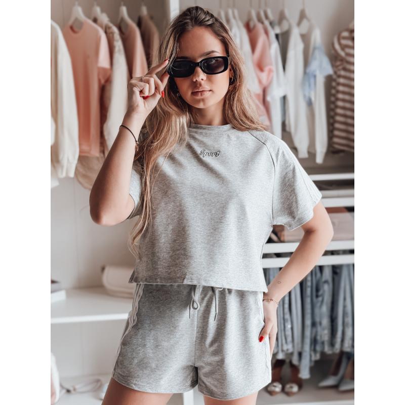 Dámska tepláková súprava LOVE SPORT sivá