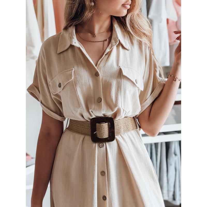 Pólóruha maxi övvel ARMINA bézs