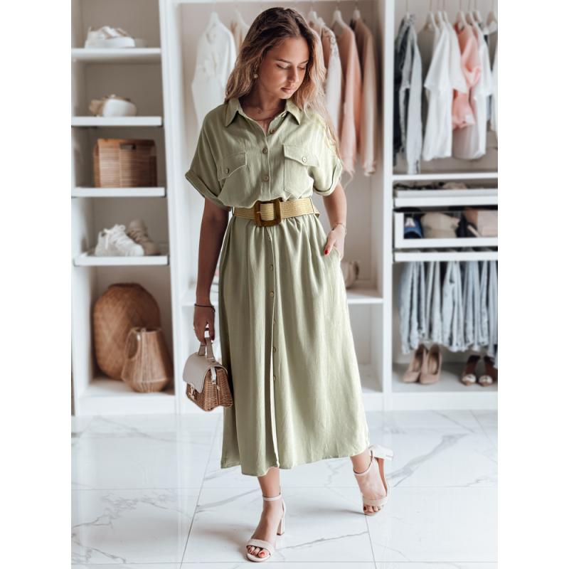 Pólóruha maxi övvel ARMINA zöld