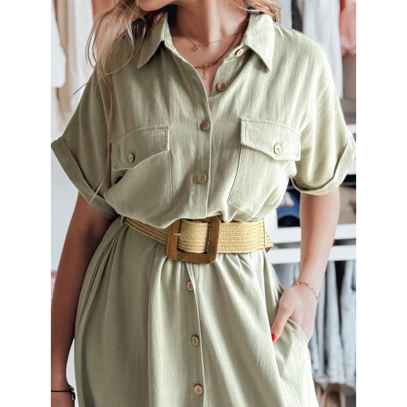 Pólóruha maxi övvel ARMINA zöld