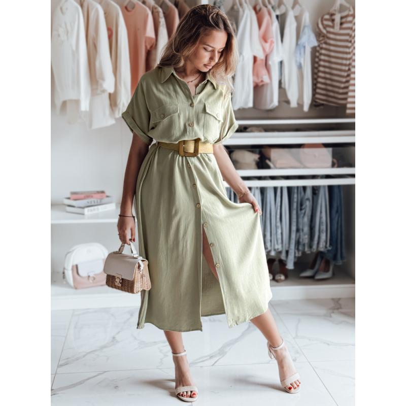 Pólóruha maxi övvel ARMINA zöld