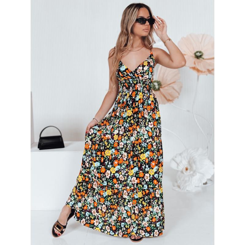 Maxiruha FLOWMISS fekete virágos