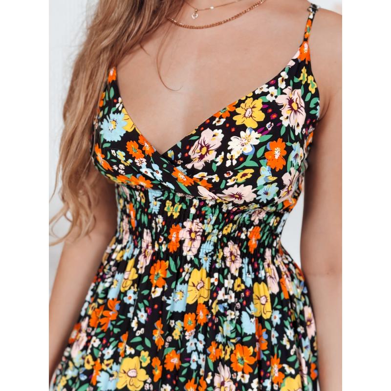 Maxiruha FLOWMISS fekete virágos