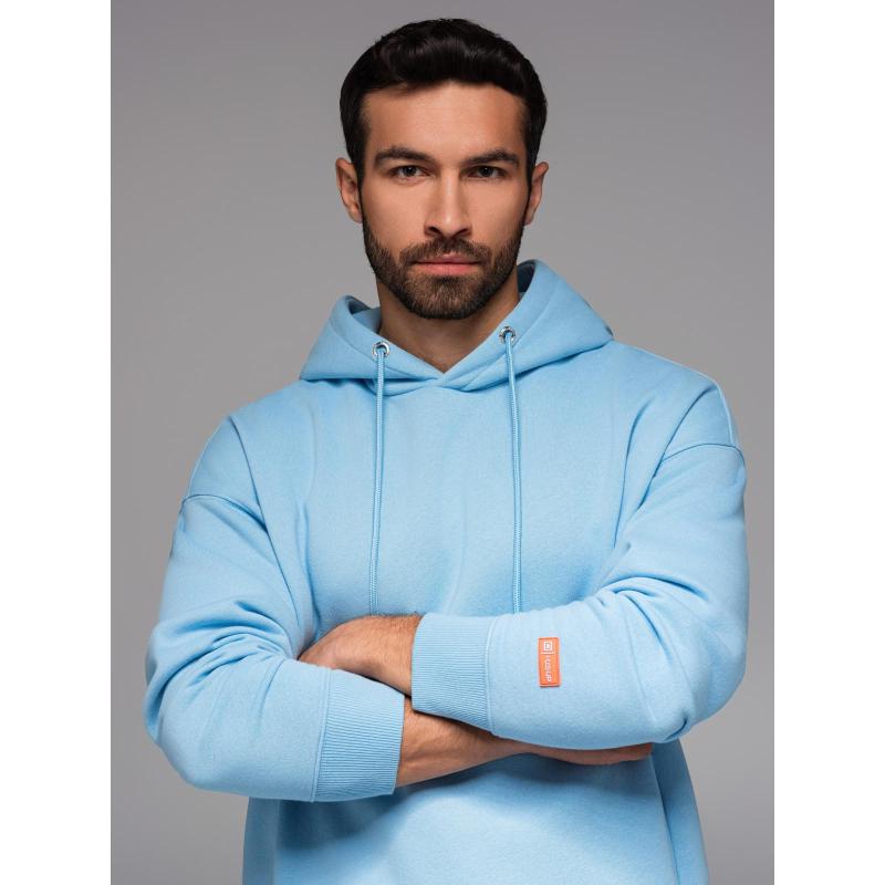 UNISEX kapucnis pulóver + sportrövidnadrág – kék V8 Z110