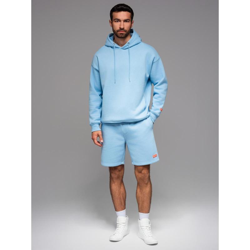 UNISEX kapucnis pulóver + sportrövidnadrág – kék V8 Z110