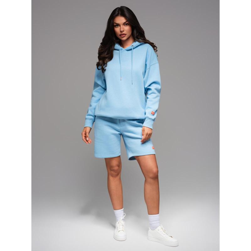 UNISEX kapucnis pulóver + sportrövidnadrág – kék V8 Z110