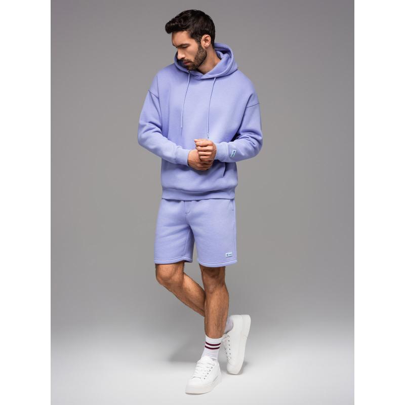 UNISEX kapucnis pulóver + sportrövidnadrág – levendula V9 Z110