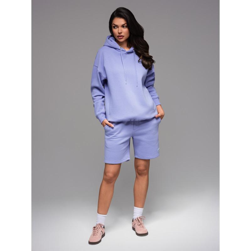 UNISEX kapucnis pulóver + sportrövidnadrág – levendula V9 Z110