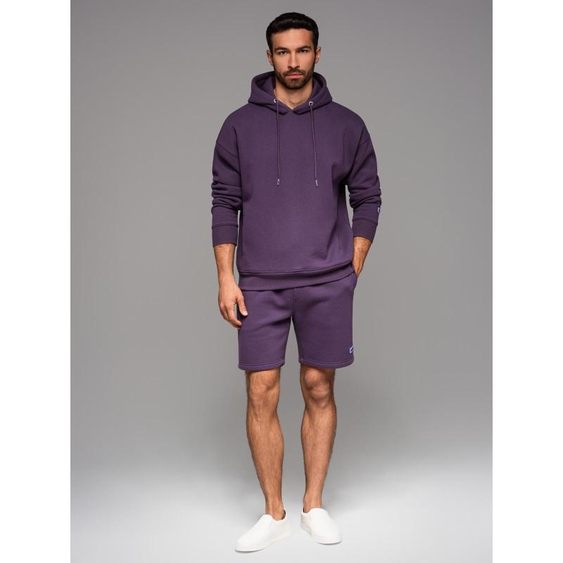UNISEX kapucnis pulóver + sportrövidnadrág – lila V13 Z110