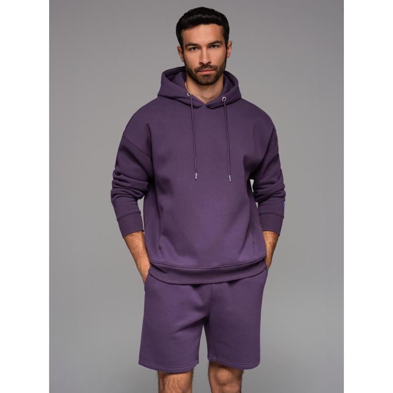 UNISEX kapucnis pulóver + sportrövidnadrág – lila V13 Z110