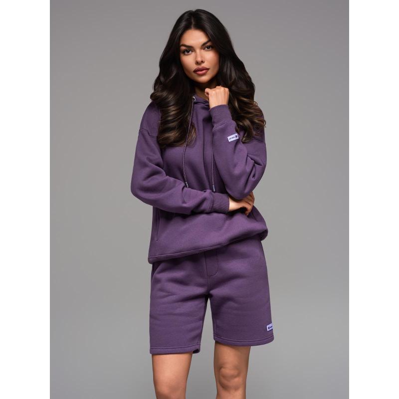 UNISEX kapucnis pulóver + sportrövidnadrág – lila V13 Z110