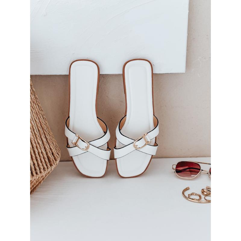 Dámské žabky BELICCA bílé