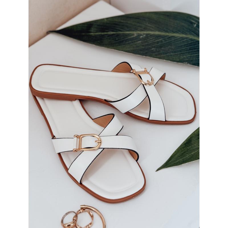 Dámské žabky BELICCA bílé