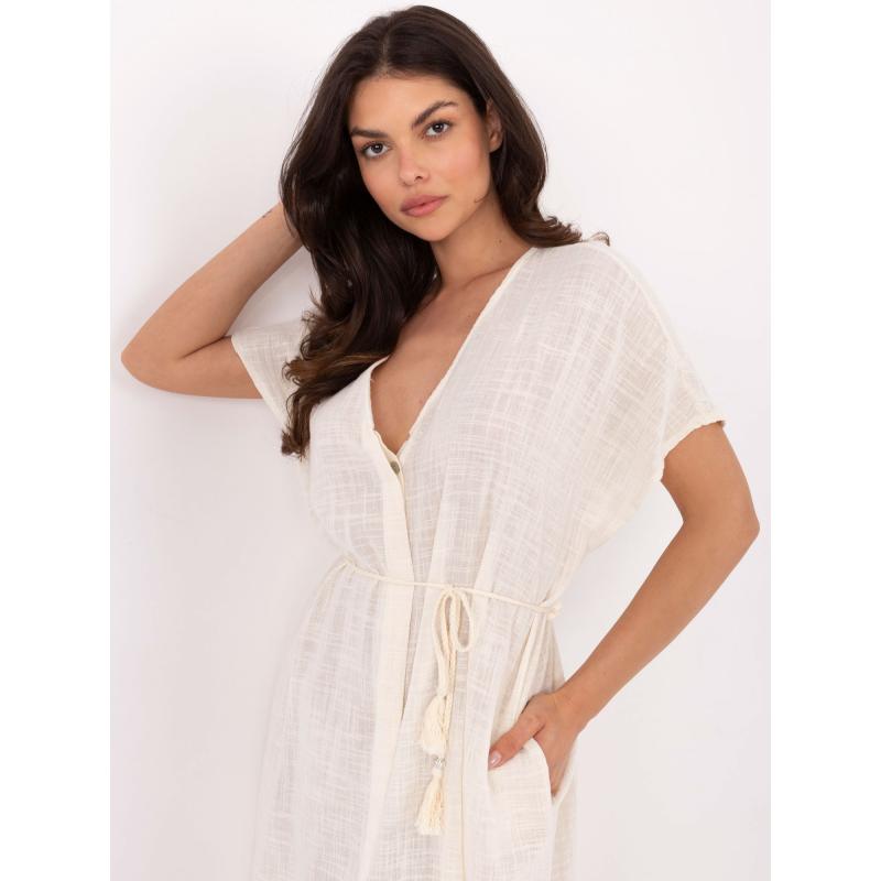 Világos bézs színű midi pólóruha OCH BELLA