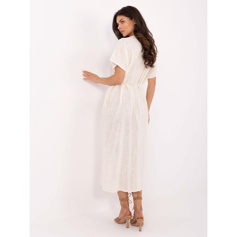 Világos bézs színű midi pólóruha OCH BELLA