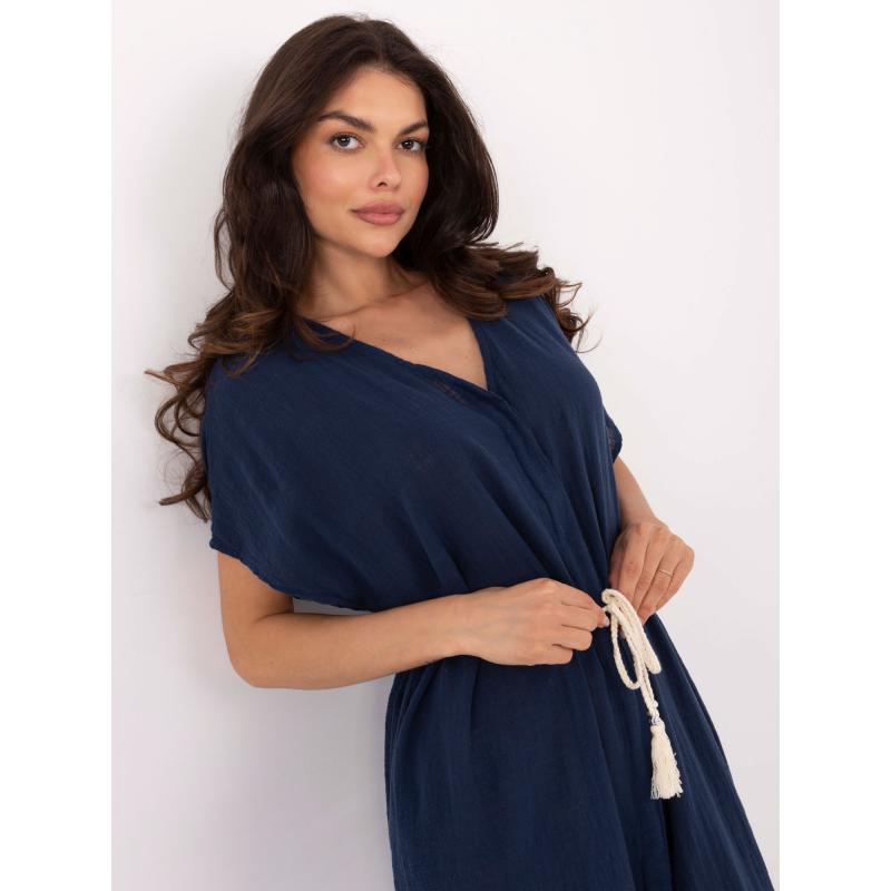 Sötétkék rövid ujjú ruha OCH BELLA