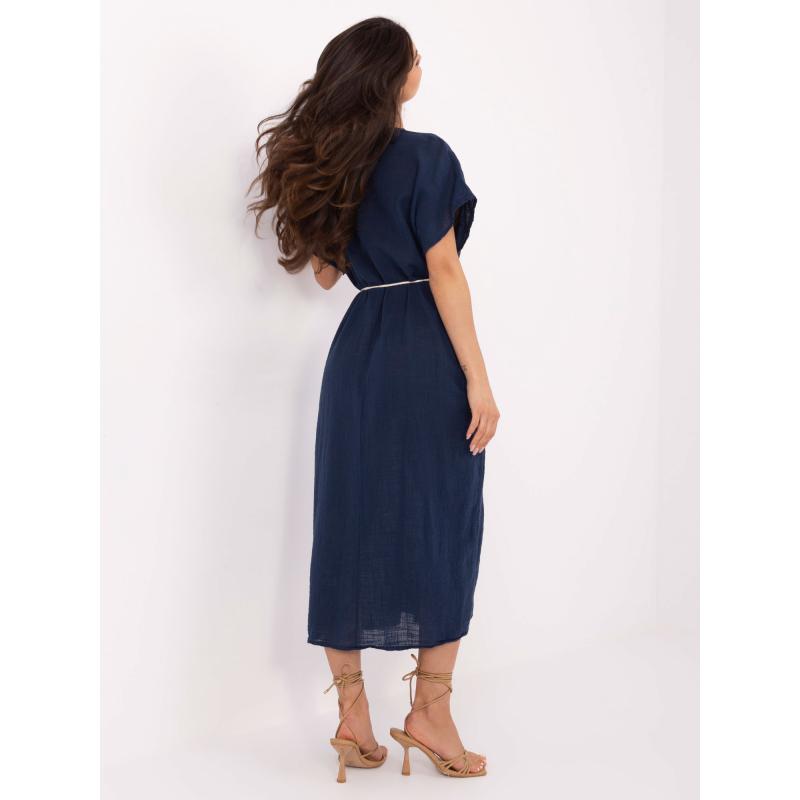 Sötétkék rövid ujjú ruha OCH BELLA