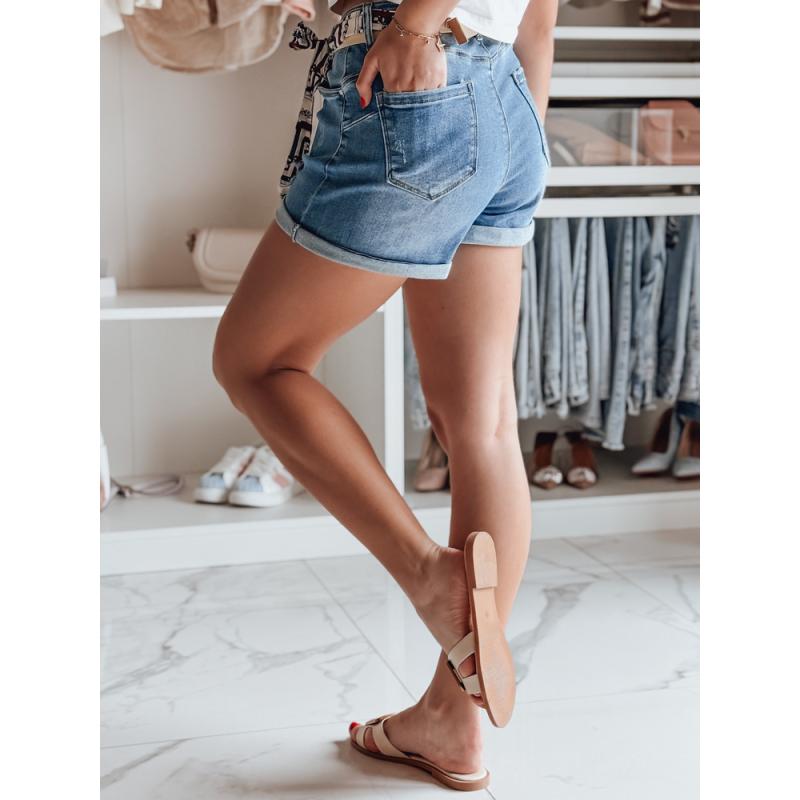 Női farmer rövidnadrág BELTLOVE kék